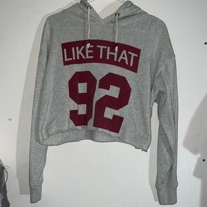Forever 21 “Like That 92” Cropped Hoodie